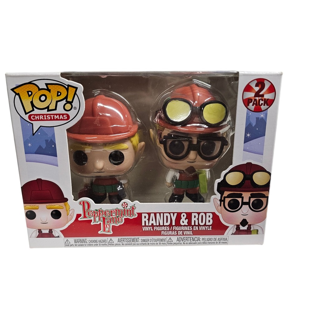 Funko‎ Pop Christmas Peppermint Lane Randy & Rob 2 Pack Vinyl Figures Holiday